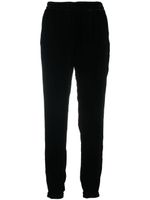 Gold Hawk pantalon de jogging fuselé en velours - Noir