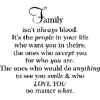 Family isn't... - Muursticker - thumbnail