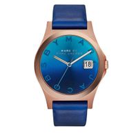 Horlogeband Marc by Marc Jacobs MBM1321 Leder Blauw 18mm - thumbnail