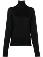 Jil Sander pull à col roulé - Noir