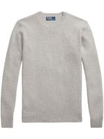 Polo Ralph Lauren pull en maille fine à col rond - Gris