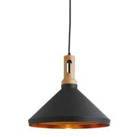 Searchlight Zwarte hanglamp Pendants Ø 35cm 7051BK - thumbnail