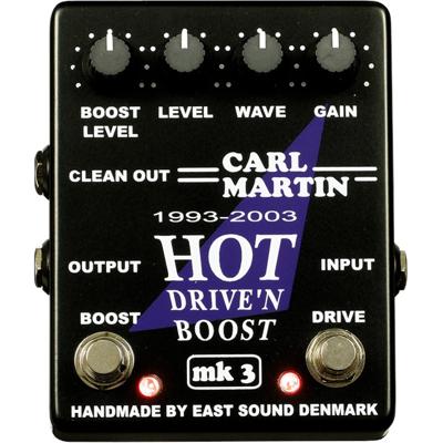 Carl Martin Hot Drive’n Boost MK3 2-in-1 Overdrive-Boost Pedal Carl Martin Hot Drive’n Boost MK3 2-in-1 Overdrive-Boost Pedal