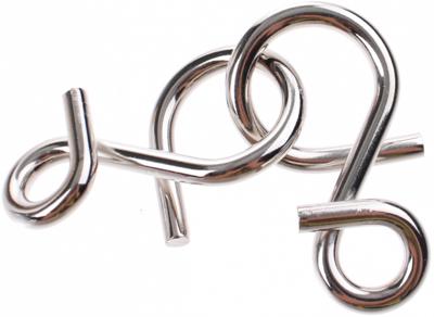 Johntoy breinbreker puzzel 3 cm zilver staal
