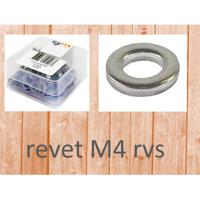 Bofix Sluitring M4 RVS (100st) - thumbnail