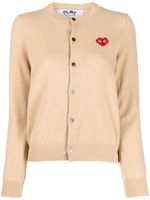 Comme Des Garçons cardigan à patch logo - Marron