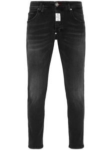 Philipp Plein jean skinny à patch logo - Noir