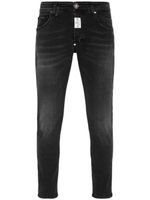 Philipp Plein jean skinny à patch logo - Noir