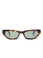 Saint Laurent Eyewear lunettes de soleil à monture papillon - Marron - thumbnail