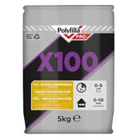 Polyfilla Pro X100 plamuurmassa en scheerapparaat voor binnen, poeder 5 kg