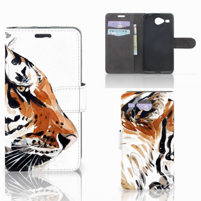 Hoesje Acer Liquid Z520 Watercolor Tiger Hoesje Acer Liquid Z520 Watercolor Tiger