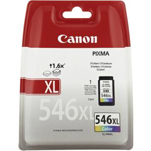 Canon PG-546XL inktcartridge 1 stuk(s) Origineel Hoog (XL) rendement Cyaan, Magenta, Geel