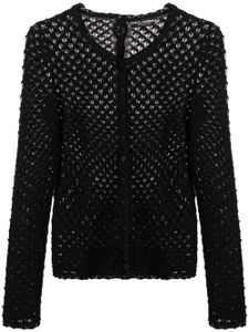 Dolce & Gabbana Pre-Owned cardigan en crochet - Noir