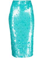 P.A.R.O.S.H. jupe crayon ornée de sequins - Bleu - thumbnail