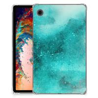 Tablethoes Samsung Galaxy Tab A9 Painting Blue - thumbnail