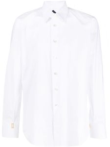 Billionaire chemise en coton à logo brodé - Blanc