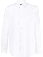 Billionaire chemise en coton à logo brodé - Blanc - thumbnail