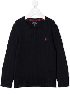 Ralph Lauren Kids sweat à logo brodé - Bleu