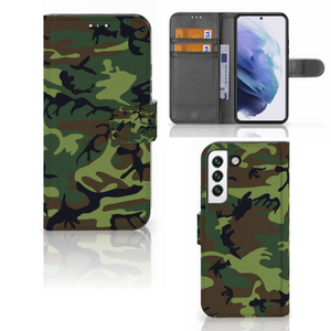 Samsung Galaxy S22 Telefoon Hoesje Army Dark