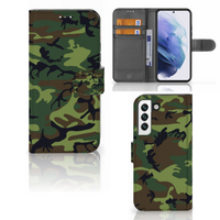 Samsung Galaxy S22 Telefoon Hoesje Army Dark - thumbnail