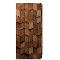 Book Wallet Case voor OPPO A58 4G Wooden Cubes