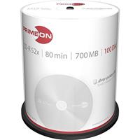 PRIMEON CD-R 80Min/700MB/52x Cakebox (100 schijfjes), zilver-protect-disc Surface
