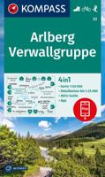 Wandelkaart 33 Arlberg - Verwallgruppe | Kompass - thumbnail