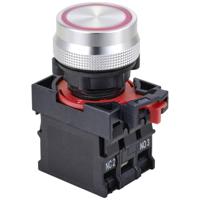 TRU COMPONENTS TC-10091040 ONPOW26-11E/R/12V Drukschakelaar 250 V 5 A 1x aan/(aan) Moment Rood IP40 1 stuk(s) - thumbnail