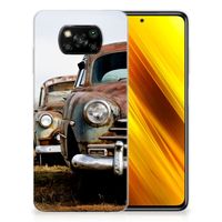 Xiaomi Poco X3 | Poco X3 Pro Siliconen Hoesje met foto Vintage Auto - thumbnail