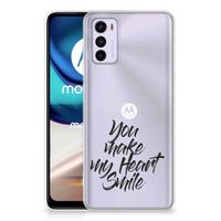 Motorola Moto G42 Siliconen hoesje met naam Heart Smile