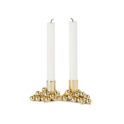 Gejst - Molekyl 2 Candle Holder - Brass (10023)