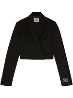 AMBUSH blazer cache-cœur à coupe crop - Noir