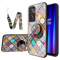 Geruit Patroon OnePlus Nord CE 2 5G Hybrid Case - Kleurrijke Mandala - thumbnail