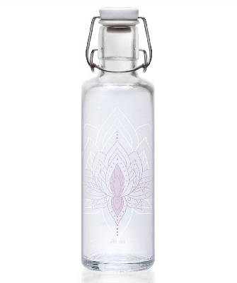 Soulbottles Just Breathe drinkfles glas 0,6 l Soulbottles Just Breathe drinkfles glas 0,6 l
