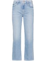 MOTHER jean crop Kick It Ankle Fray - Bleu