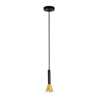 Searchlight Signal Hanglamp - Zwart/Goud - thumbnail