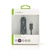 Nedis Autolader | 1x 3.0 A | USB-C Kabel | 1 m | 18 W | 1 stuks - CCHAC300ABK CCHAC300ABK - thumbnail