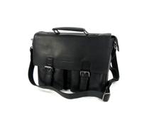 1 vaks HOUSTON old school laptoptas 15,6 inch zwart