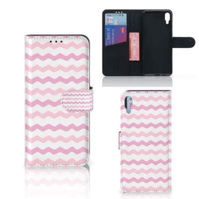 Sony Xperia L3 Telefoon Hoesje Waves Roze