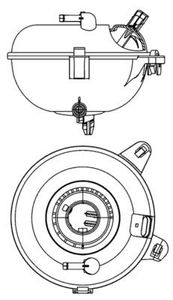 Expansietank, koelvloeistof CRT21000S