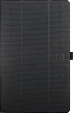 GALA - Flip cover voor tablet - polyurethaan, textiel, van rubber - zwart - voor Samsung Galaxy Tab S5e