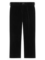 Dolce & Gabbana Kids pantalon chino droit en velours côtelé - Noir