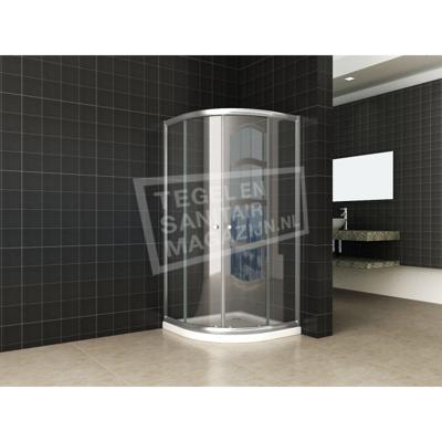Wiesbaden Um Kwartronde Douchecabine (80x80x190 cm) 2 Schuifdeuren 5mm Helder Glas Wiesbaden Um Kwartronde Douchecabine (80x80x190 cm) 2 Schuifdeuren 5mm Helder Glas
