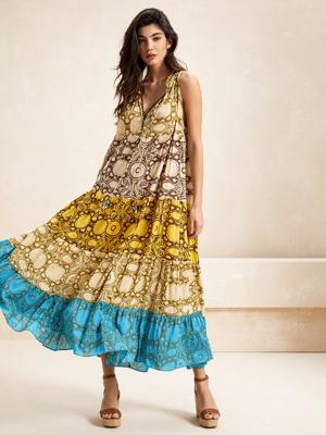 Casual Beaded Dress With No