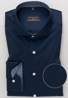 Eterna Heren Overhemd Navy Performance Super Stretch Super Slim Fit