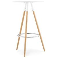 ALTEREGO BARY Ronde hoge tafel - Wit