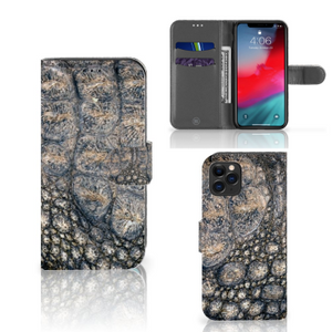 Apple iPhone 11 Pro Telefoonhoesje met Pasjes Krokodillenprint