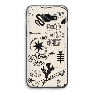 Good vibes: Samsung Galaxy A5 (2017) Transparant Hoesje