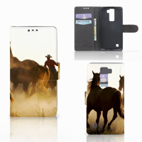 LG K8 Telefoonhoesje met Pasjes Design Cowboy