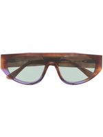 Thierry Lasry lunettes de soleil à monture ronde - Marron